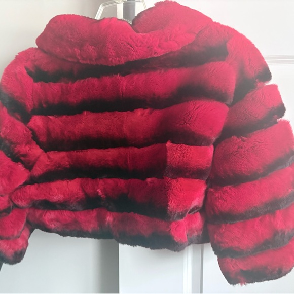 Diana Rosh Rabbit Fur Jacket Extra Small•XS - Picture 6 of 6